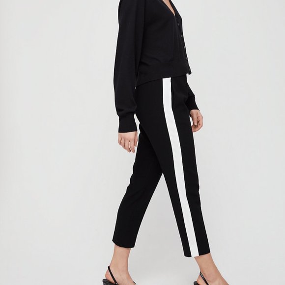 Babaton Pants - Aritzia Babaton Conan Black Tuxedo Pants Slacks